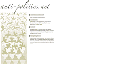 Desktop Screenshot of anti-politics.org