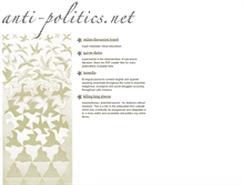 Tablet Screenshot of anti-politics.org